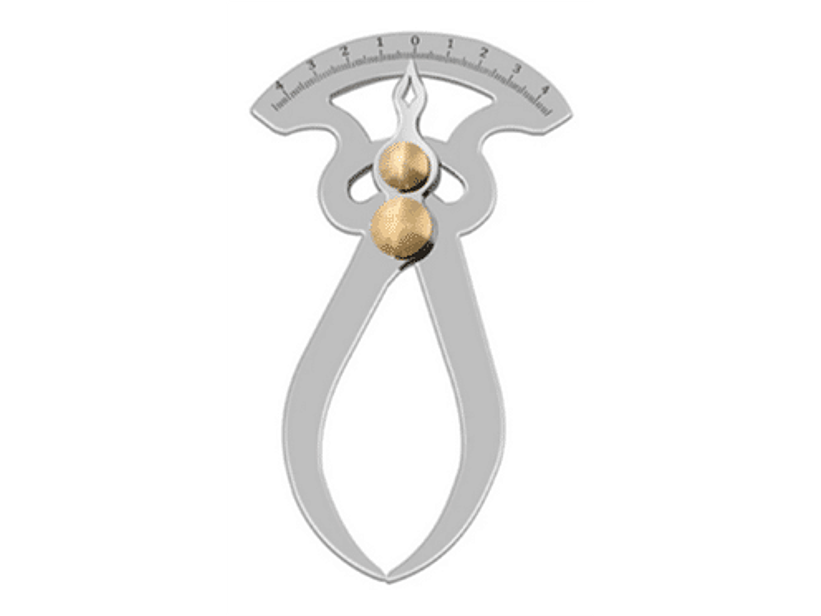 Compás Caliper para mediciones interiores o exteriores.