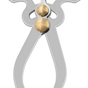 Compás Caliper para mediciones interiores o exteriores.