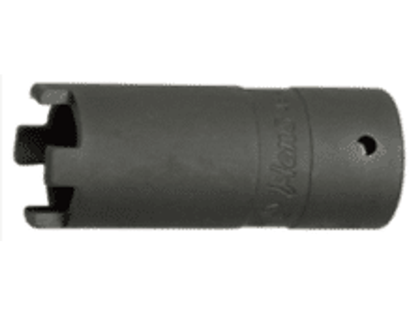 Dado de impacto largo con corona de 4 dientes y cuadrante de 1/2