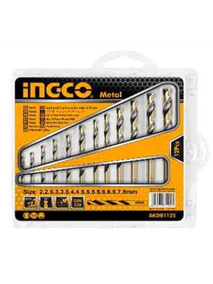 JUEGO DE 12 BROCAS CIL AR