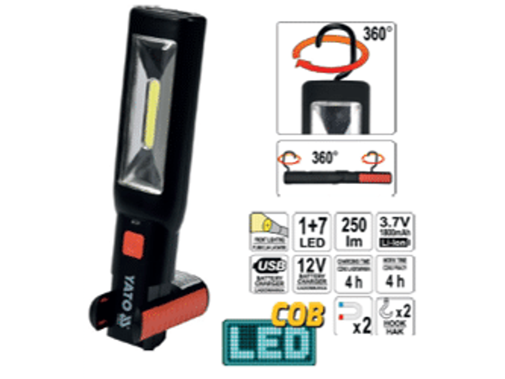 LAMPARA LED portátil inalámbrica profesional.
