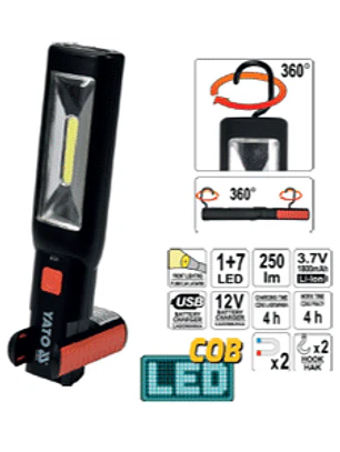 LAMPARA LED portátil inalámbrica profesional.