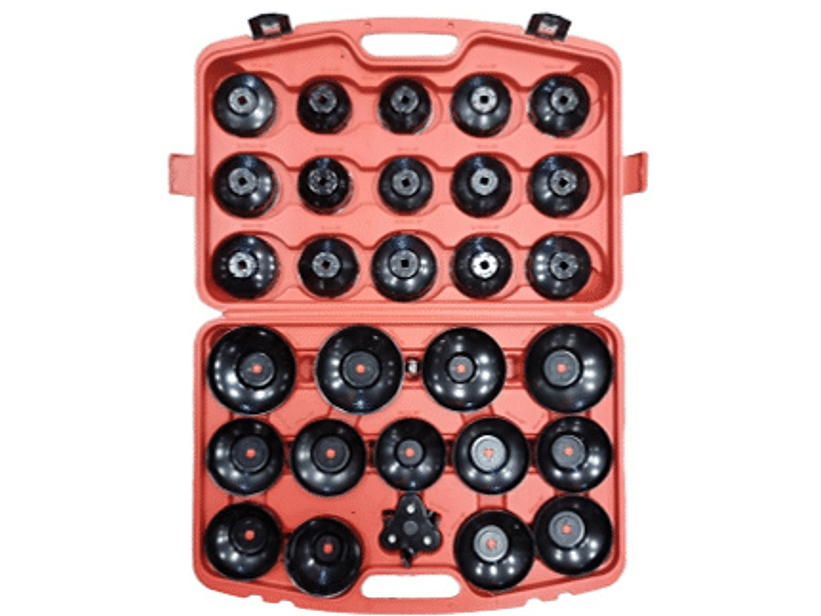 Juego de llaves de copa de 30 piezas para filtros de aceite