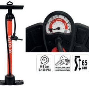 Inflador con medidor de presión