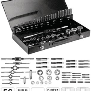 Juego de machos y terrajas M3-M20