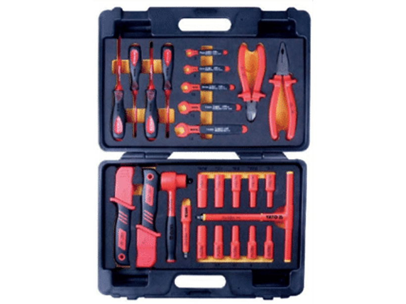 Maleta con 26 herramientas aisladas, 1000 Volts