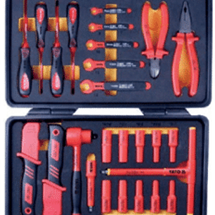 Maleta con 26 herramientas aisladas, 1000 Volts