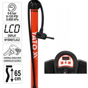 INFLADOR MANUAL 0-120 PSI CON PANTALLA DIGITAL.