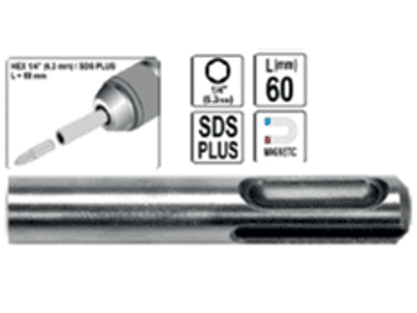 ADAPTADOR PARA PUNTAS TOMA SDS 1/4