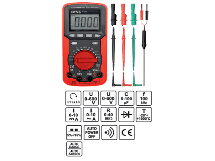 Multitester digital de 4 pines