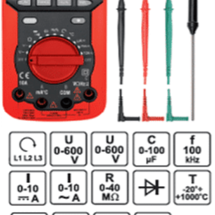 Multitester digital de 4 pines