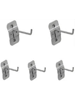 JUEGO DE 5 GANCHOS METÁLICOS PARA PANEL PERFORADO YT08936