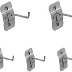 JUEGO DE 5 GANCHOS METÁLICOS PARA PANEL PERFORADO YT08936