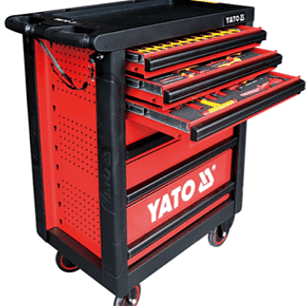 CARRO CON 69 HERRAMIENTAS DE ALTA GAMA AISLADAS Y CERTIFICADAS VDE-1000V