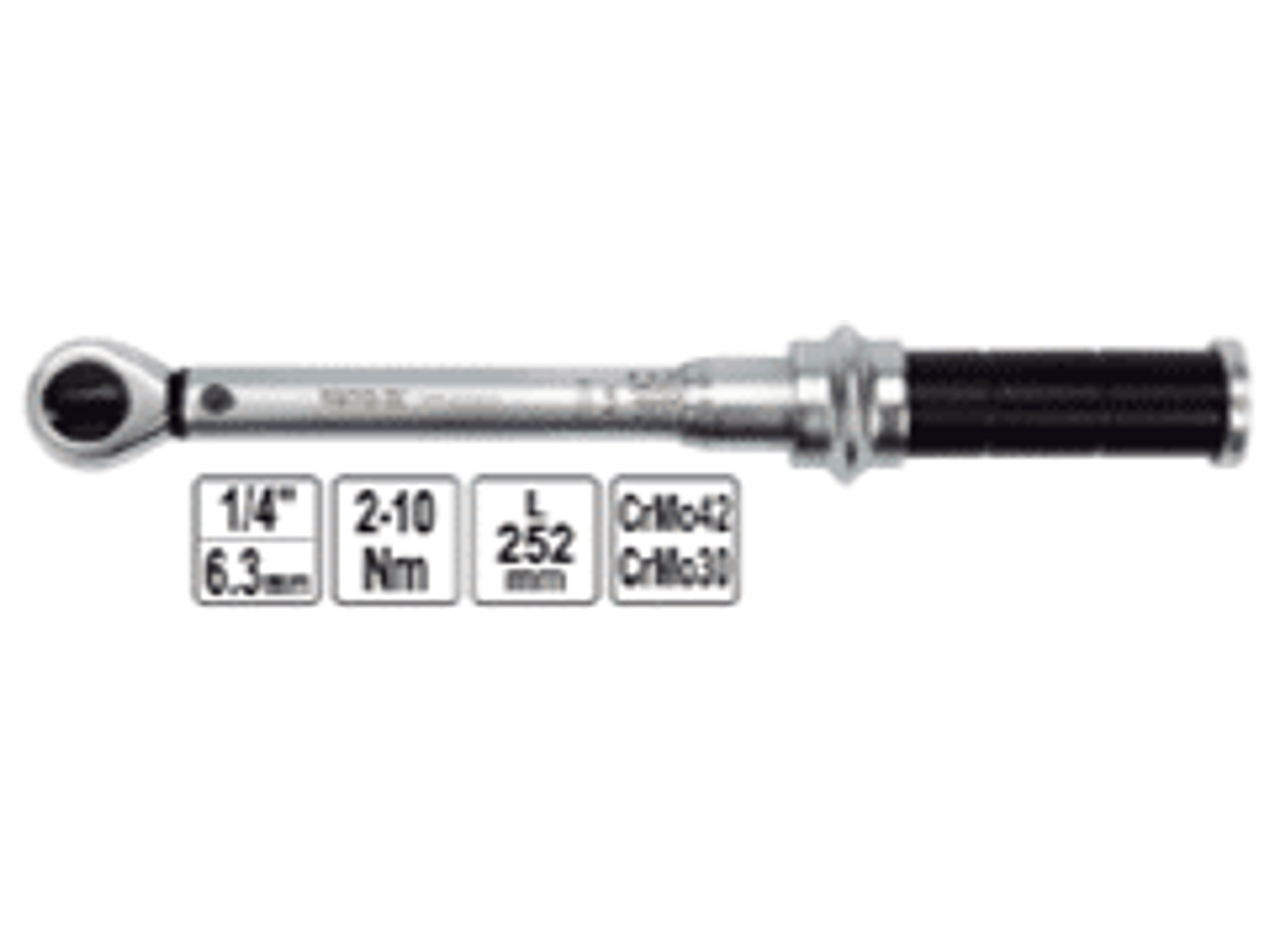 Llave de torque cuadrante 1/4