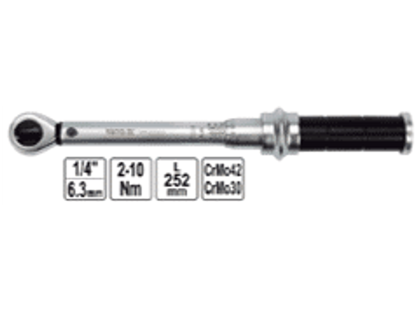 Llave de torque cuadrante 1/4