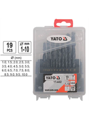 Set de brocas acero, 19 piezas, 1, 1