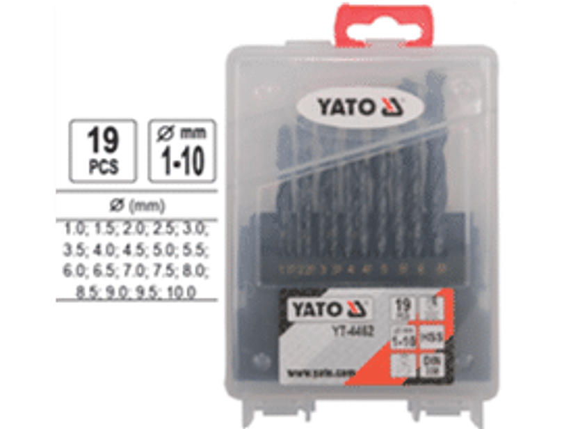 Set de brocas acero, 19 piezas, 1, 1