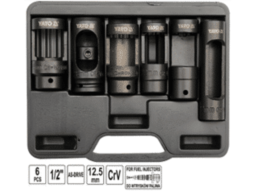 Juego de dados profesionales para inyección en motor diesel