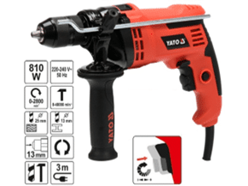 Taladro con percutor mandril de 1/2