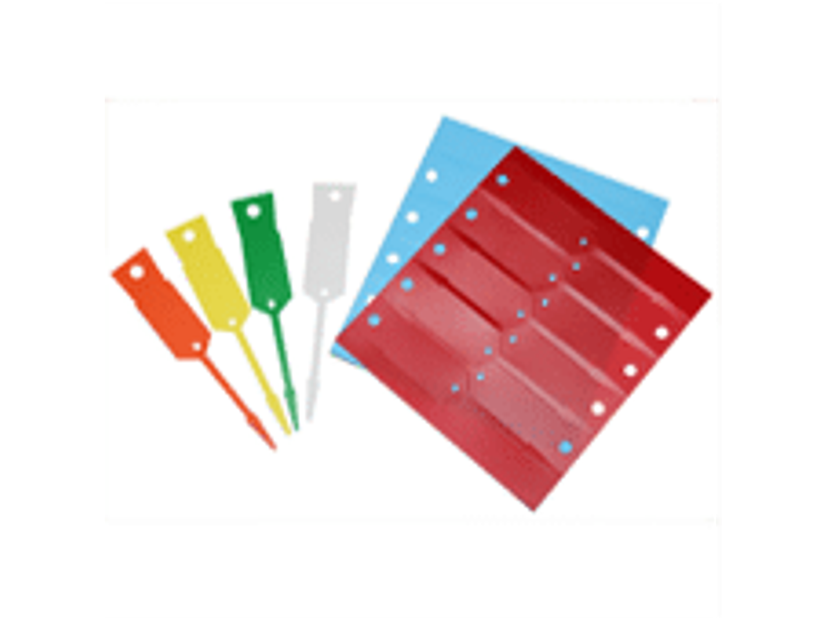 LLAVERO IDENTIFICACION SET 1000 PZS COLOR BLANCO