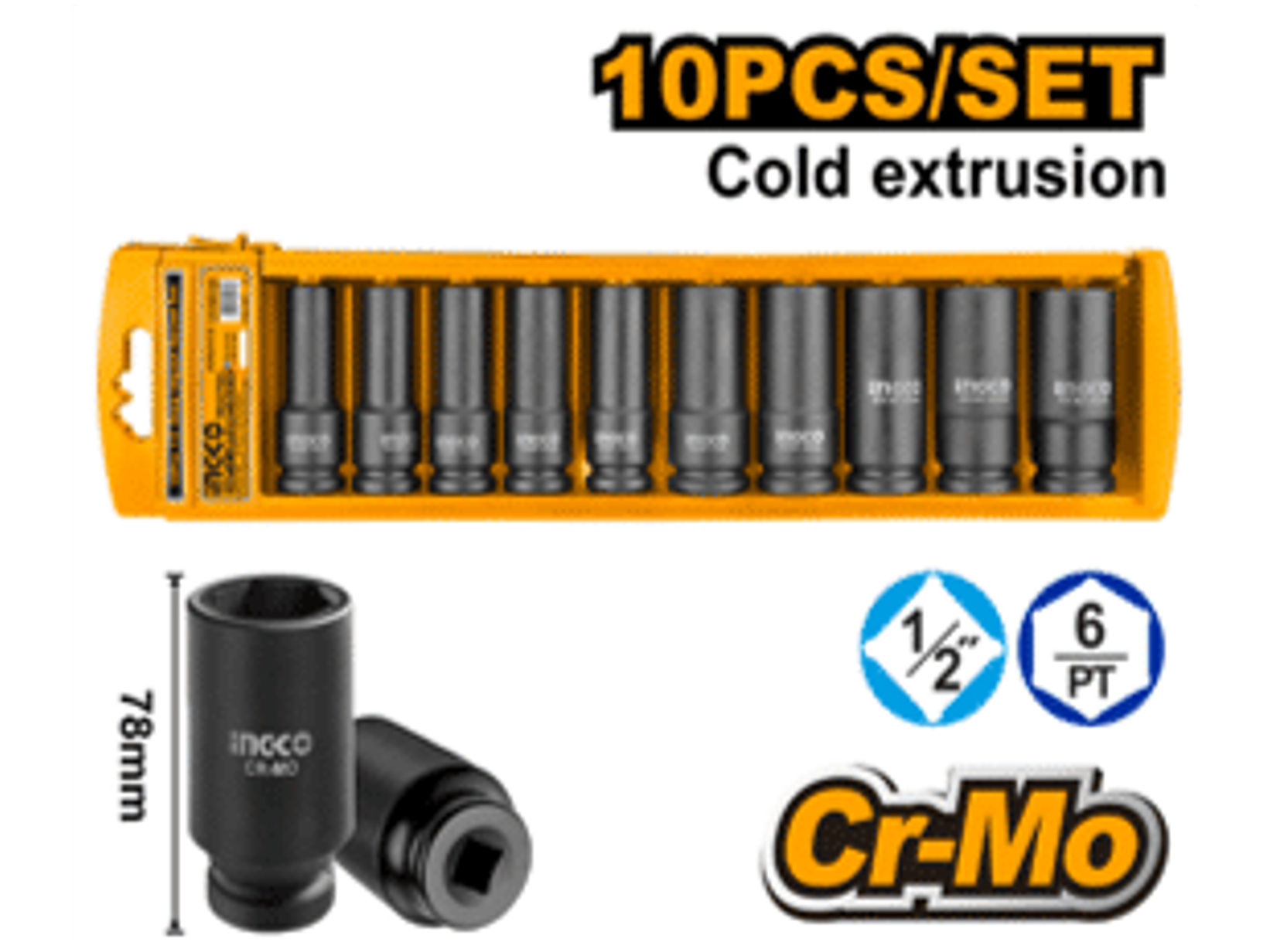 JUEGO DE DADOS IMPACTO LARGO 1/2