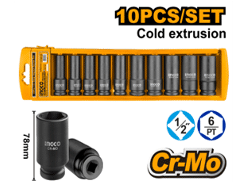 JUEGO DE DADOS IMPACTO LARGO 1/2