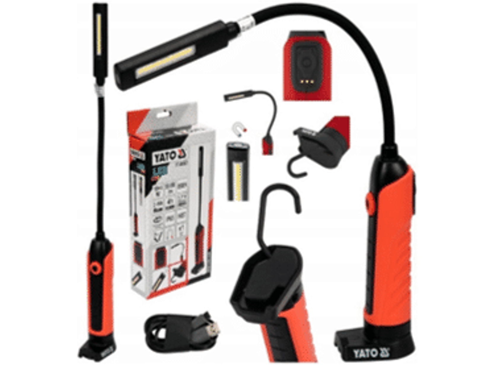 Lámpara de taller LED COB flexible YATO