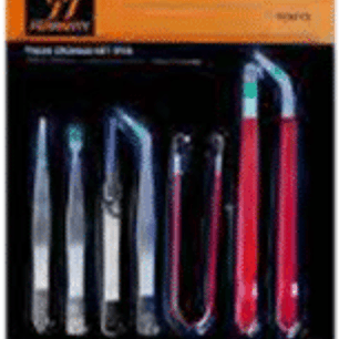 Juego de 7 pinzas cromadas