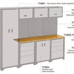 ENCIMERA ESTÁNDAR DE MADERA PARA TRES MÓDULOS 1980 x 457 x 22 mm