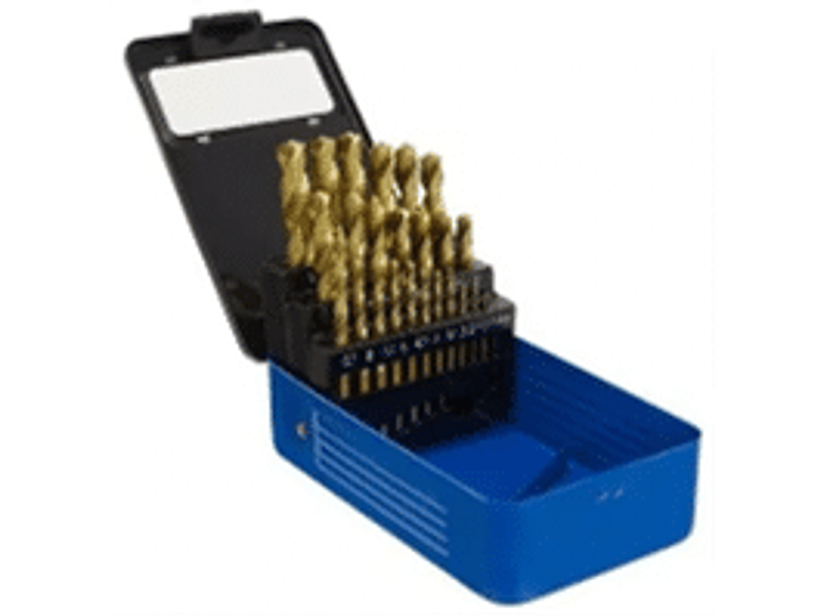 Juego de brocas de acero rápido HSS aleación de cobalto recubiertos con capa de nitrato de Titanio