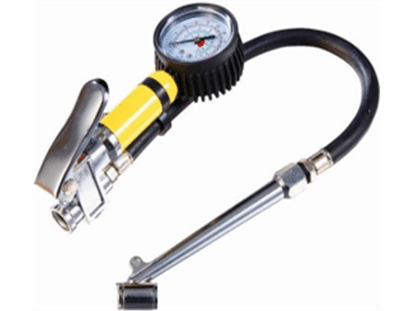 Pistola infladora con manómetro de uso pesado