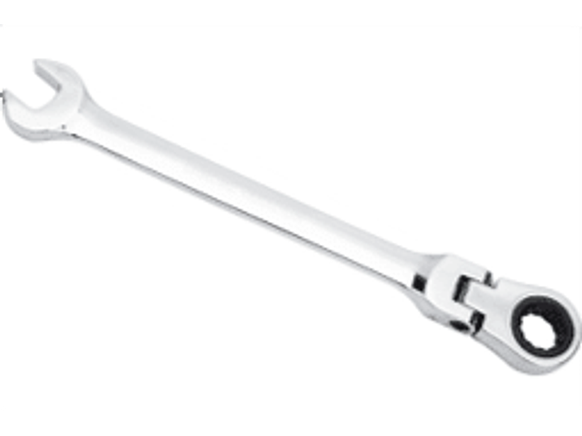 Llave punta corona articulada con chicharra (72 dientes) 11 mm