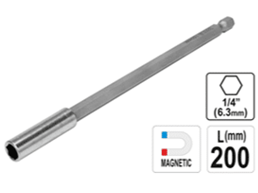PORTA PUNTAS MAGNETICO 1/4 x 200 mm
