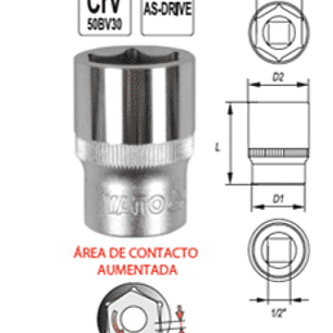 Dado cuadrante de 1/2