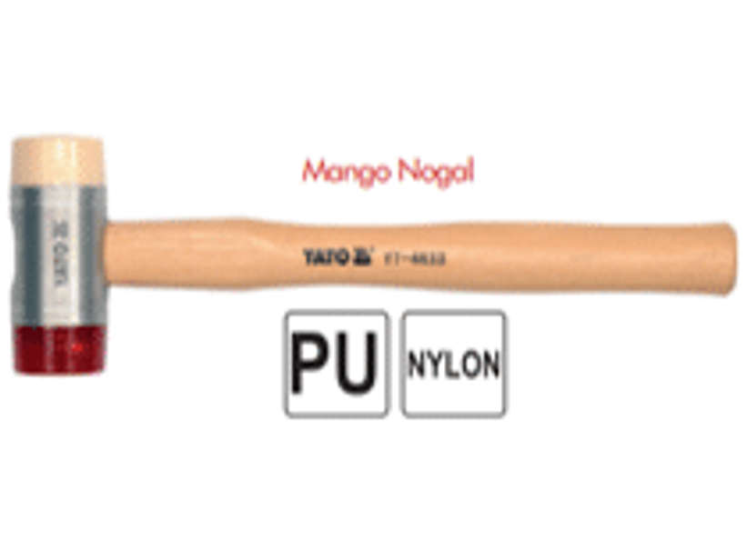 Martillo para desabollar poliuretano nylon 150 grs 22mm