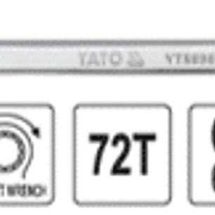 Llave corona corona con chicharra (72 dientes) 8 x 9 mm