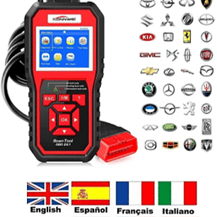 SCANNER AUTOMOTRIZ. lector de códigos automotrices KW850 OBDII