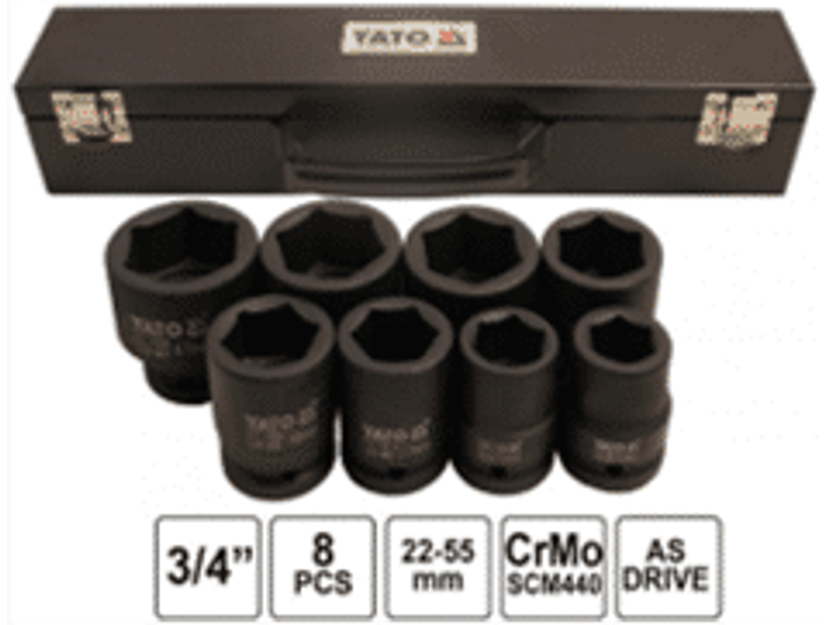 Juego de dados de impacto de 3/4