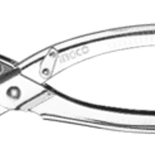 SACABOCADO INGCO CIRCULAR 6 BOQUILLAS Mango ergonómico con función de liberación automática Tamaños de orificios de perforación: 2