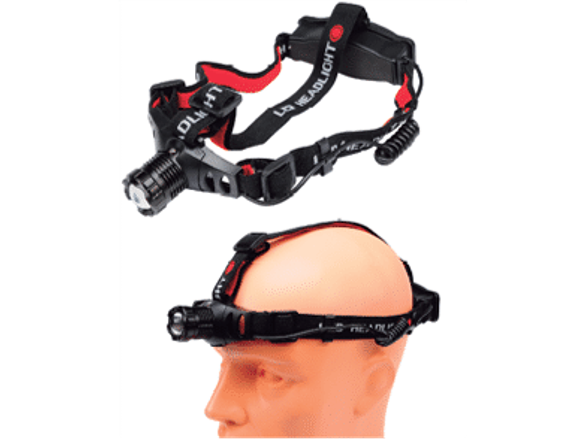 Linterna frontal de metal ligero con diodo CREE 3W de alta potencia