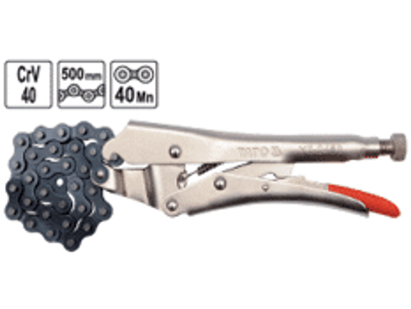 Llave de cadena saca filtro tipo caimán 10