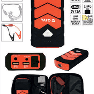 CARGADOR PARTIDOR COMPACTO 9000MAH PARA ARRANQUE DE AUTOMOVILES Y ALIMENTACION DE DISPOSITIVOS PORTATILES