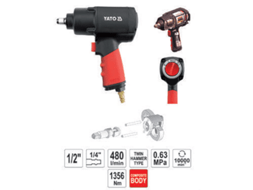 Llave impacto EXTRA POTENCIA cuadrante 1/2