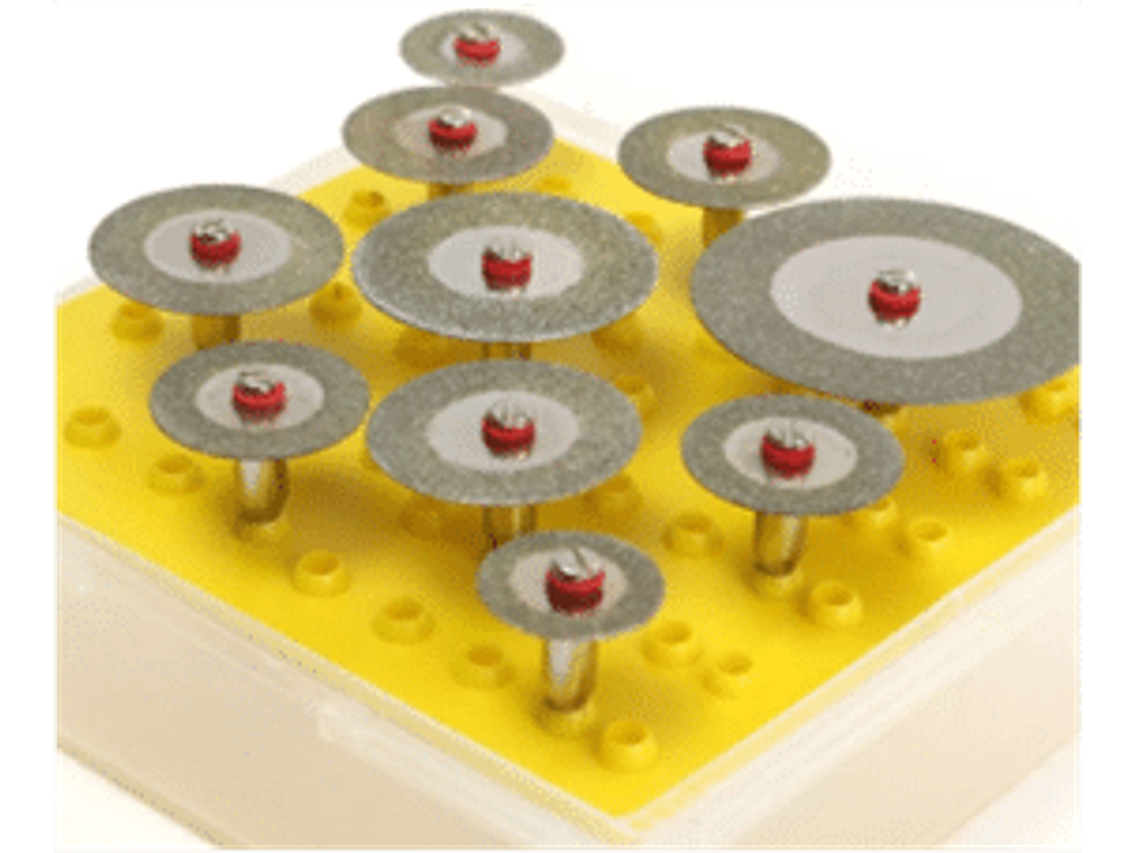 SET DE 10 DISCOS DE CORTE DIAMANTE ABRASIVOS PARA AMOLADORA RECTA