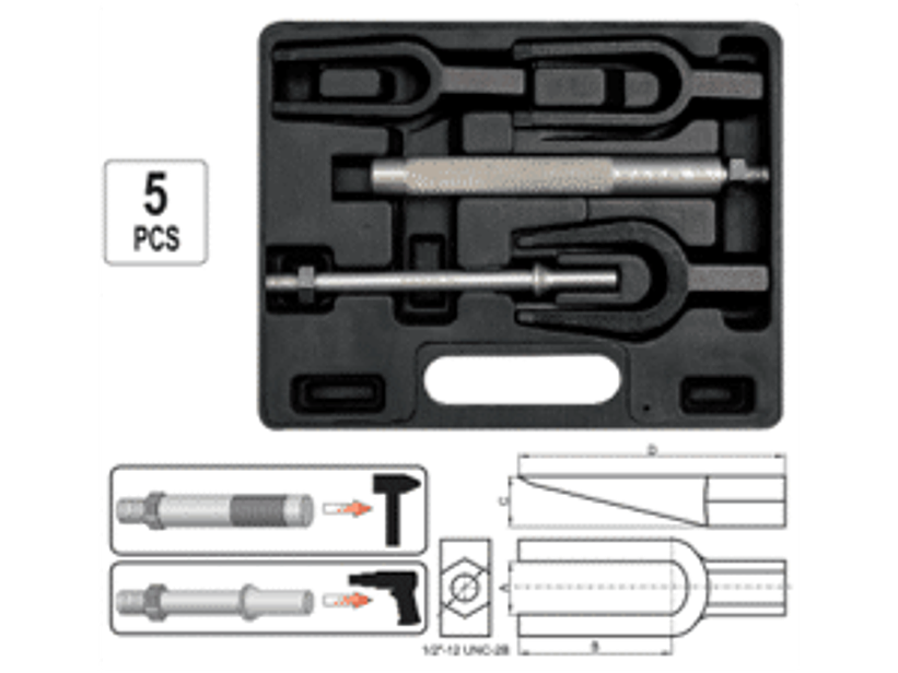 Juego de extractores de rótulas de dirección