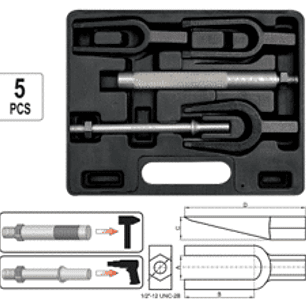 Juego de extractores de rótulas de dirección