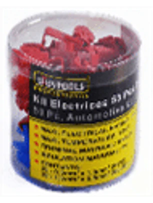 Kit de 50 empalmadores eléctricos (rojos y azules)