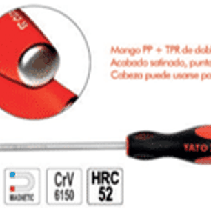 Destornillador paleta barra hexagonal de golpe 8 x 200mm