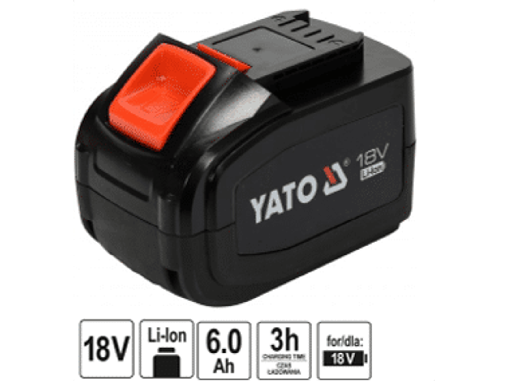 Eficiente batería de iones de litio de 6.0 Ah, equipada con un sistema que protege las celdas contra el sobrecalentamiento y la pérdida de capacidad